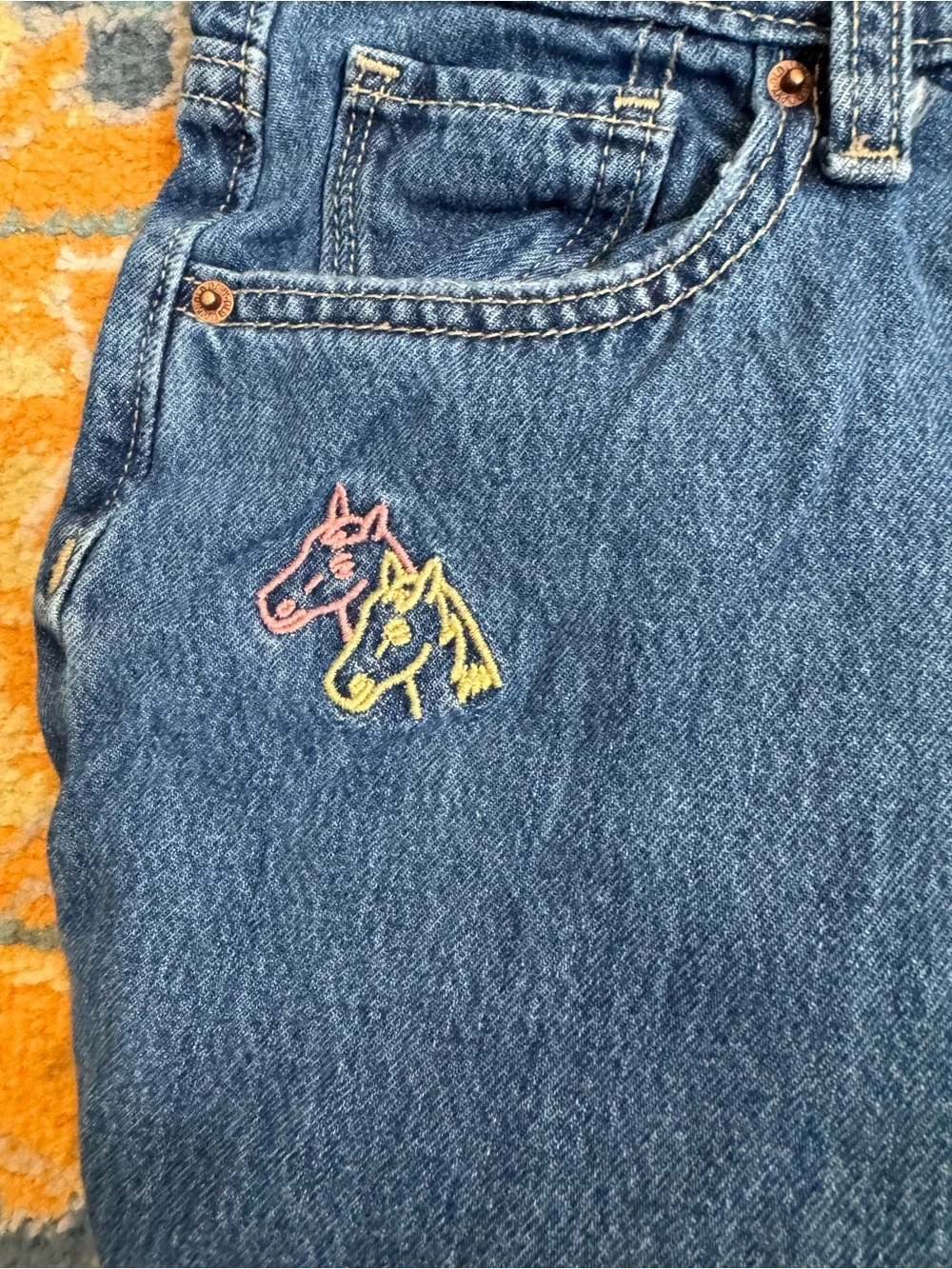 Old Navy Girls Baggy flare jeans- 10